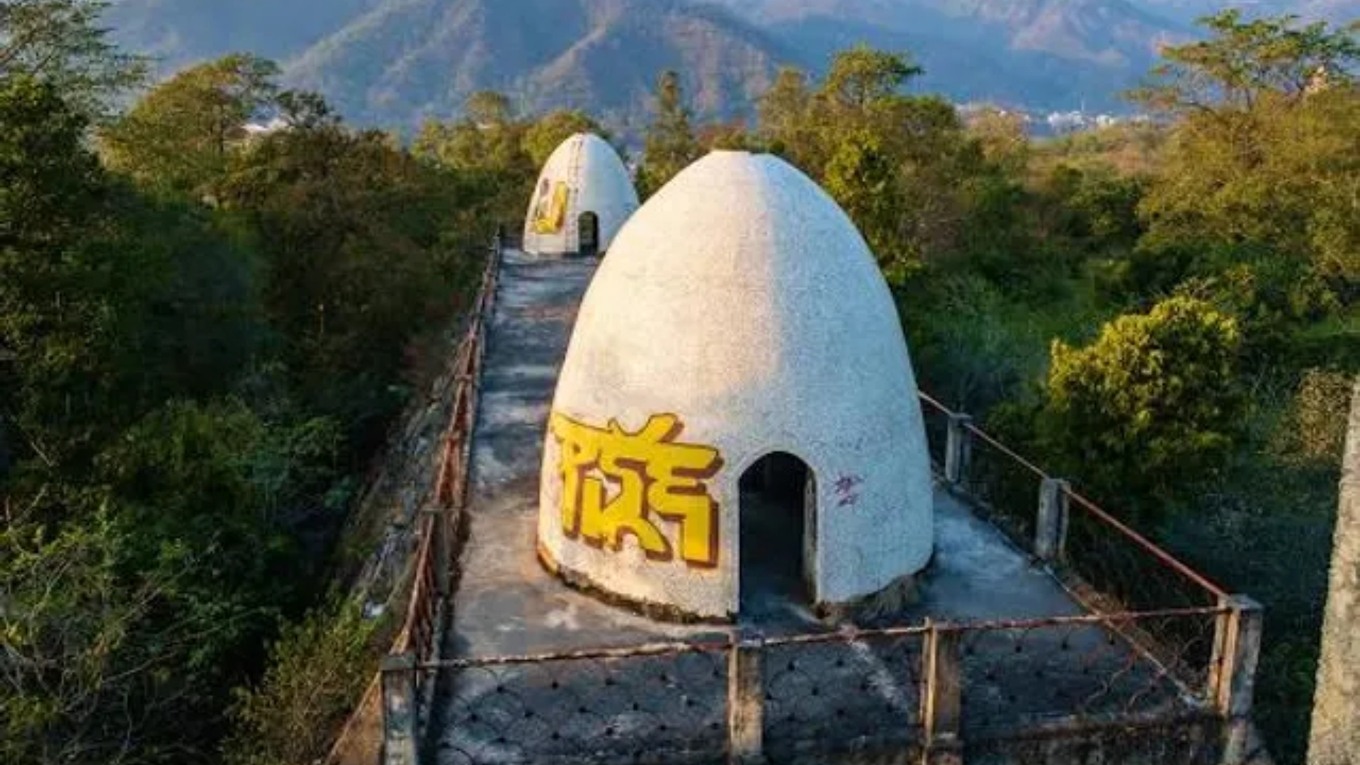 Nature and peaceful surroundings of Beatles Ashram Rishikesh