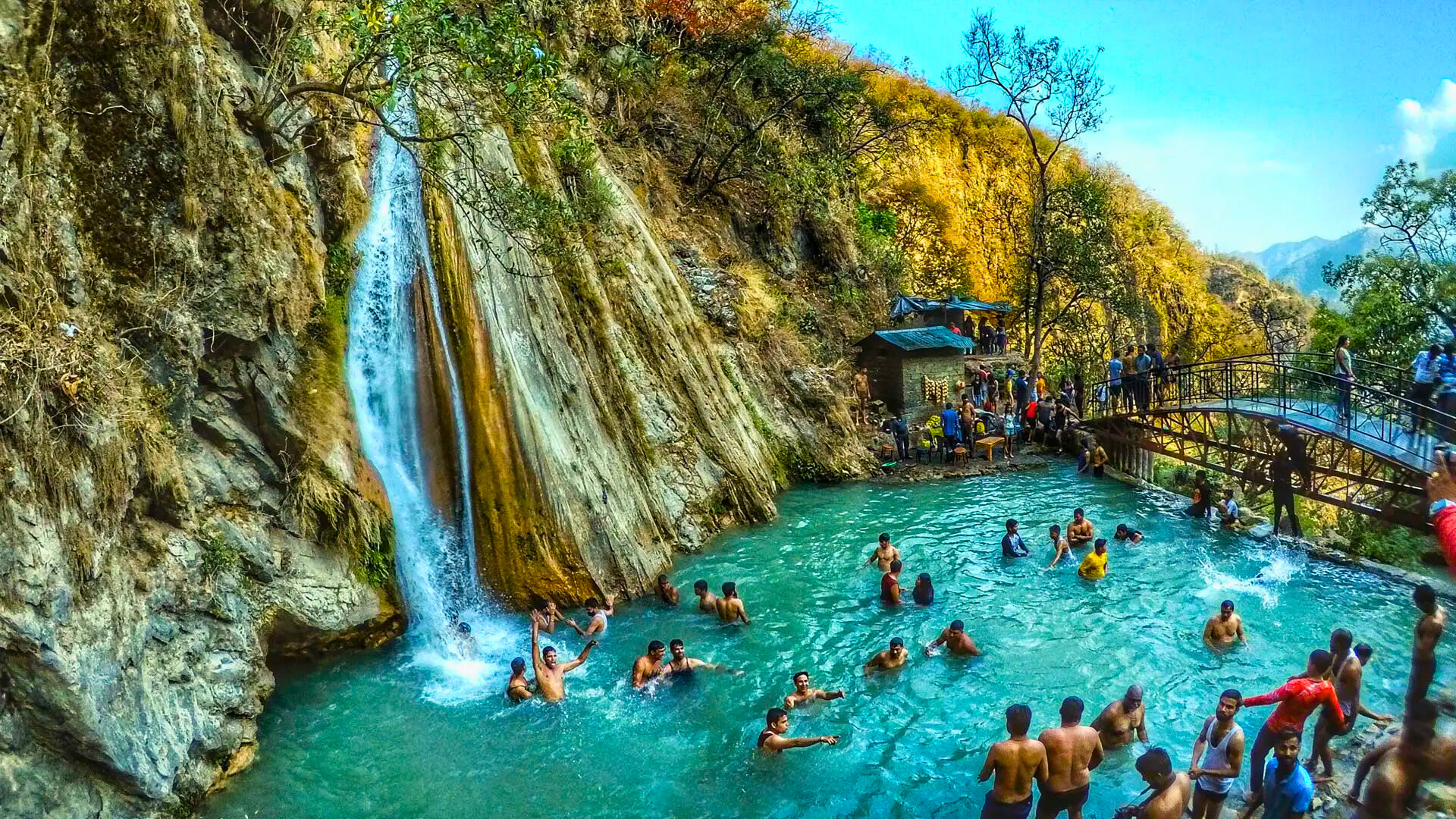 Neergarh Waterfall Rishikesh cascading into natural pools with lush forest