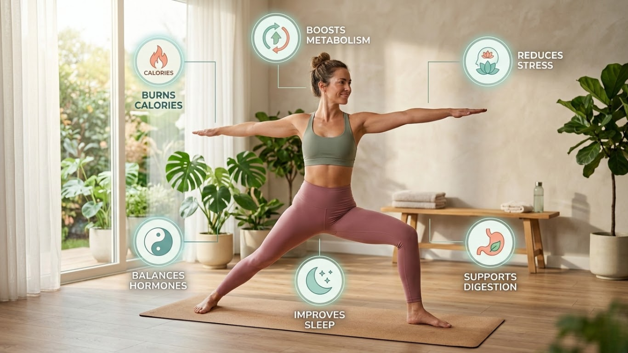 How yoga helps women lose weight naturally burn fat boost metabolism
